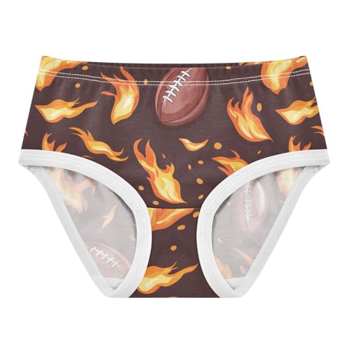 Wusikd American Football Girls' Underwear Cotton Girls Briefs Soft Toddler Underwear 2T