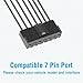 Gonifeto Radar Detector Power Cord Adapter,(7Pin Type-B) Compatible with Toyota,Ford,Subaru,Honda,Nissan,Lexus,Infiniti with Economy Mirror, Connect to Rearview Mirror, RJ11 DC3.5 Radar Charger Cable