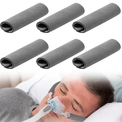 CPAP Fundas para cinturón de seguridad, 6 unidades de almohadillas faciales CPAP almohadillas faciales CPAP correas cómodas almohadillas CPAP almohadilla facial CPAP Accesorios para reducir las