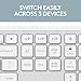 Logitech Signature Slim K950 Wireless Keyboard, Sleek Design, Switch Typing Between Devices, Quiet Typing, Bluetooth, Multi-OS, Windows, Mac, Chrome - Off-White