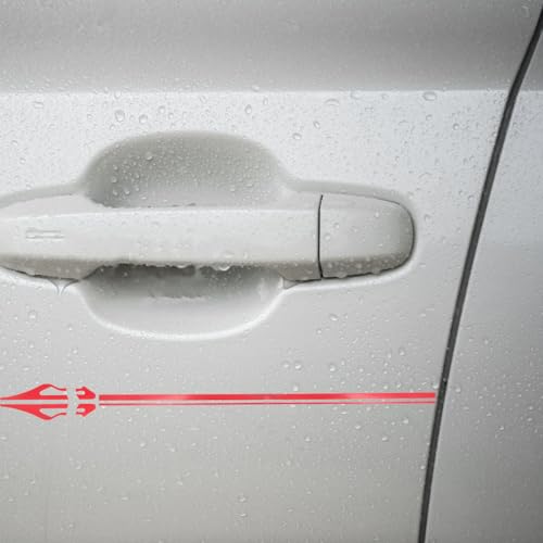 Image of Homoyoyo Red Pinstripe Tape 32Ft Car Body Side Stripes Auto Pinstripe Tape Decal Waistline Sticker Universal Car Hood Body Side Stripe Glossy for SUV Truck Camper Motorcycle Musical Instrument Red