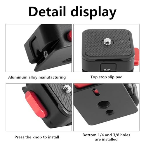 Plaque de montage rapide multi-appareil avec support de serrage pour stabilisateur