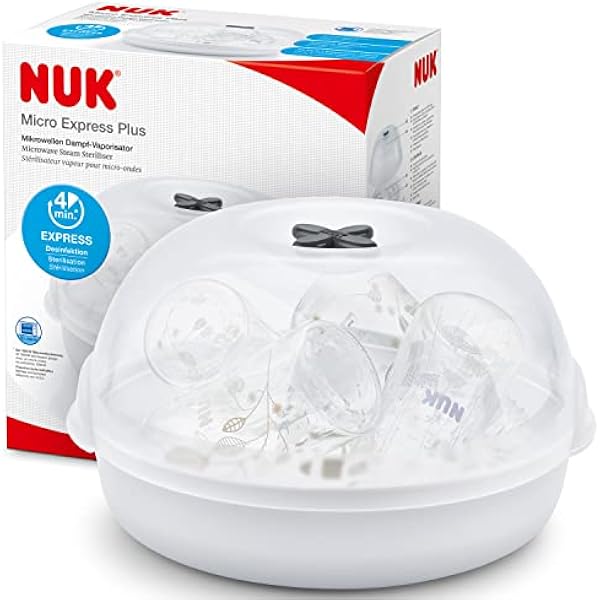 Nuk 10256444 Sterylizator, Biały, Do 4 Butelek