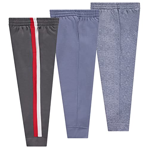 BCOOL 3 Pack Boys Jogger Pants Soft Sweatpants for School, Sports, and Outdoor Activities2