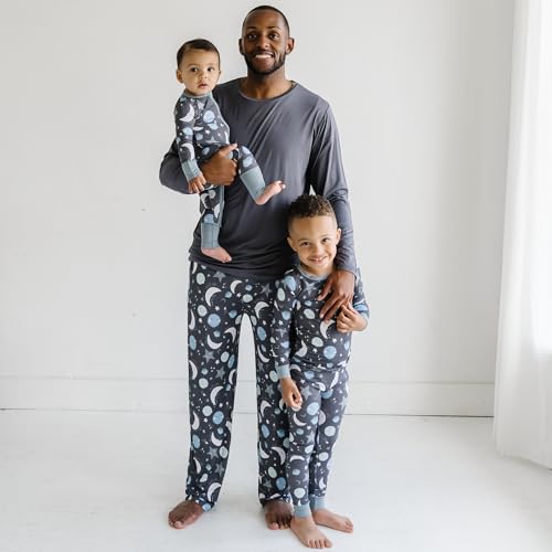 Image of Little Sleepies Mens Pajama Pants, Soft Viscose from Bamboo PJ Bottoms for Family Matching Set, Mens Sleepwear PJs w /Pockets