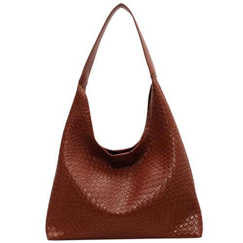 Sac à main tissé en cuir végétalien imperméable haute finition pour femme