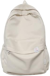 CHERSE Kawaii Backpack Cute Aesthetic Backpack Aesthetic School Supplies Korean School Bag for Girls Mochila (beige)