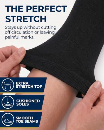 Image of Pembrook Bamboo Viscose Dress Socks Women - 4 Pairs Crew Trouser Socks Women | Moisture Wicking Thin Socks Women