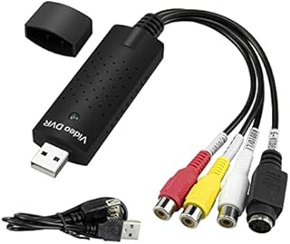 The VHS to Digital Converter - USB 2.0 Audio/Video Converter, Video Capture Card VHS Box VHS VCR TV to Digital Converter Windows 2000/Win Xp/ Win Vista /Win 7/Win 8/ Win 10/ Win 11/ Mac