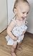 Meliboo Baby-Slips für den Sommer, aus Baumwolle, für Babys und Mädchen, bequem, einfarbig, mit Prinzessinnenrüschen, Sephia, Rosa, 0-6 Monate
