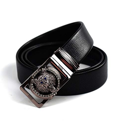 Men'S Genuine Leather Belt With Automatic Buckle Casual Business Belt4