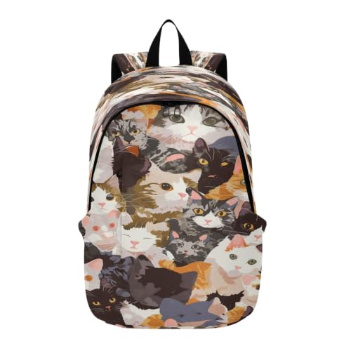 Sac à dos chat coloré kitty léger contre le mal de dos en randonnée