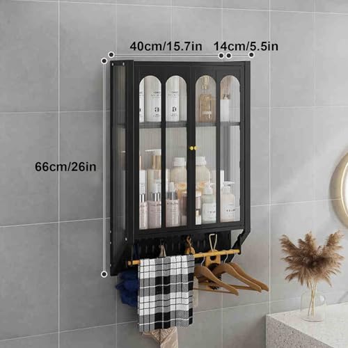 Étagère de rangement de salle de bain murale sans perforation