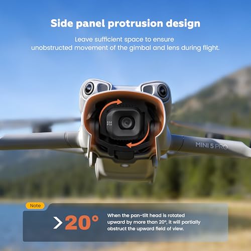 Image of STARTRC Mini 5 pro Lens Hood, Gimbal Cover for DJI Mini 5 Pro, Anti-Glare Sunshade Camera Protector, Quick Release Guard for Gimbal Motor Protection