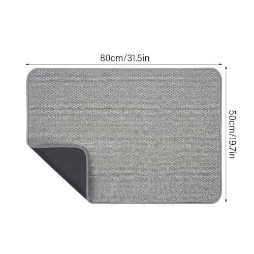 Alfombra de baño antideslizante con tecnología de secado rápido gris 3