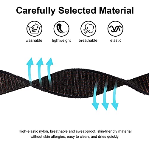 Bracelet For Apple Airtag Case, Wristband With Air Tag Accessories Holder, Kids Anti Lost Gps Trackers Cover For Toddlers Girls Boys Elders, Soft Lightweight Breathable Nylon Watch Band (Black) #TOP1