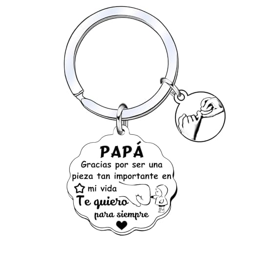 YUANSI Regalo día padre Regalo Papá Regalo Papá Llavero Regalo Papá Cumpleaños Idea de regalo de papá Regalo Papá Navidad Regalo Papá Original Regalo Papá Personalizado (9)