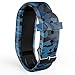 iBREK Bands for Garmin Vivofit 3/jr/jr2, Silicon Adjustable Camo Replacement Watch Bands for Kids Boys Girls Small Large(No Tracker)-Small,3 Pack:Green&Gray&Blue Camo