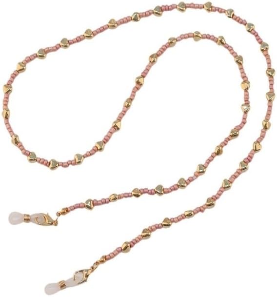 Rice Beads Love Eyeglass Chains Eyewear Accessories Fresh Sweet Retainers Rope