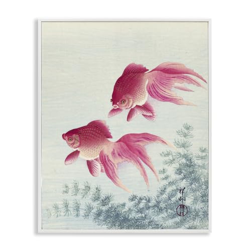 Goldfish Ohara Koson Traditional, 24 x 30 Inch Framed Giclée Print