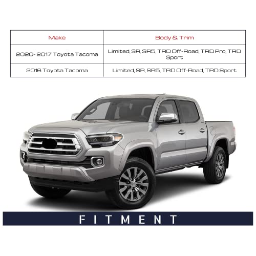 Spieg To1320360 Driver Side Mirror Replacement For Toyota Tacoma 2016-2020 Power Heated Turn Signal Light Blind Spot Monitoring Chrome 8Pin (Lh) #TOP7