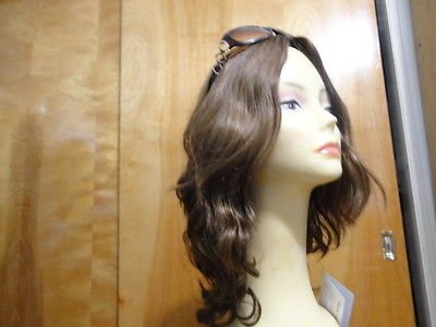 Malky European Sheitel Multidirectional Kosher Wavy Hair Wig Medium Brown size S