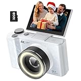 W & O Digital Camera for Teens,Kids Digital Camera with 32G SD Card,180° Flip Screen Camera for Photography Vlogging with Fill Ligh, Beauty Mode,Point and Shoot Digital Cameras for Kids,Teens,Beginner