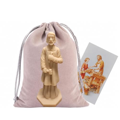 VEXYLOREN St Joseph Statue for Selling House Kit with Instruction Cards and Burial Bag (Beige)