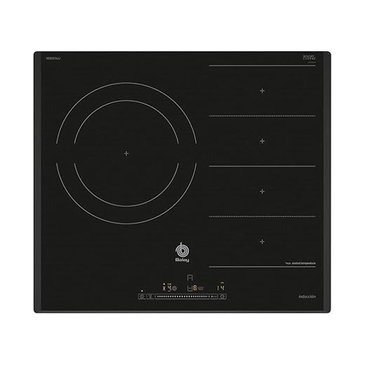 Balay 3EB969LU - Placa FlexInducción, 60 cm, 180,0 Wh/kg, Color Negro, Control Deslizante con 17 niveles de cocción, Zona gigante de 28 cm