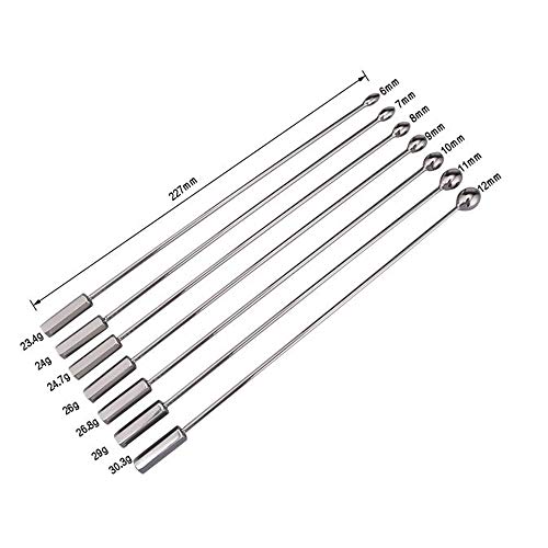 Yemax 尿道プラグ 尿道ブジー 尿道拡張 7点セット ステンレス 尿道オナニー 男性用 ペニスプラグ ブジー ビーズ コックプラグ ステンレス ビーズ型 男性用 アダルトグッズ - 画像3