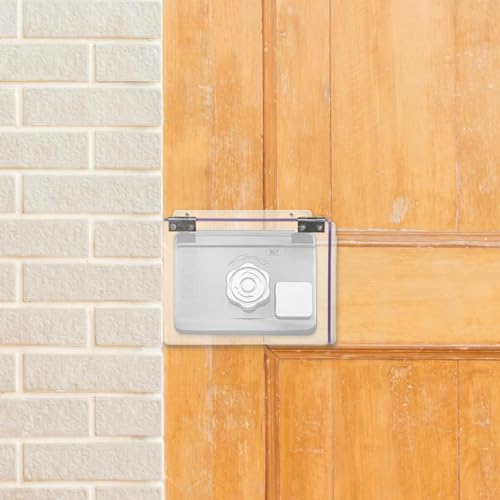Funda para lluvia de timbre duradera con visera protectora electrónica 4