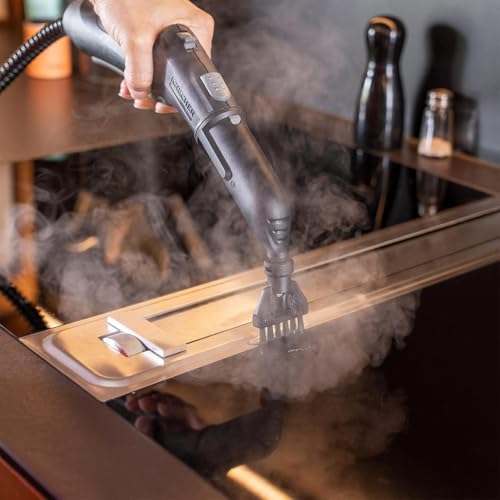 Ominelu 12 Stück für Kärcher Dampfreiniger Zubehör Set - Ersatzteile für EasyFix SC1 SC2 SC3 SC4 SC5 - Rundbürsten, Handdüse und Fugendüse für Vielseitige Reinigung