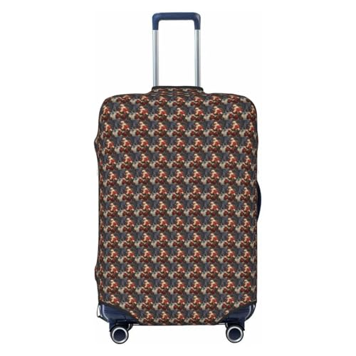 Housse de protection pour valise élastique lavable noire L bagage de cabine Merry Christmas