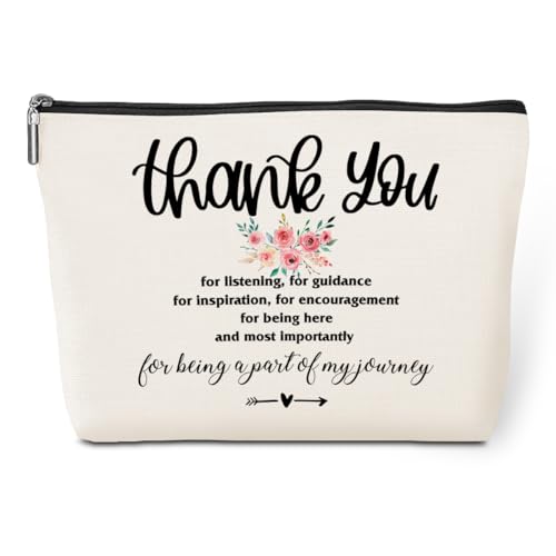 Thank You Gifts, Positive Thank You Gifts for Women Friend Teacher Boss Coworker Aunt Friend Mom Grandma, Office Graduation Birthday Gifts Makeup Bag Cosmetic Bag Mothers Day Appreciation Gifts