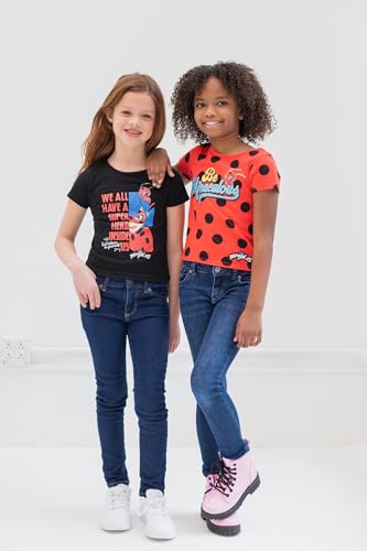 Miraculous Ladybug Cat Noir Rena Rouge Girls 2 Pack T-Shirts Toddler to Big Kid2