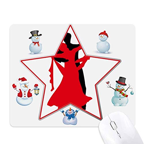 Danse sociale tapis de souris bonhomme de neige idée cadeau originale