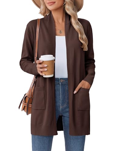 Zeagoo Women's Long Cardigans Trendy Open Front Lightweight Sweaters Shawl Wraps Cardigan Duster...