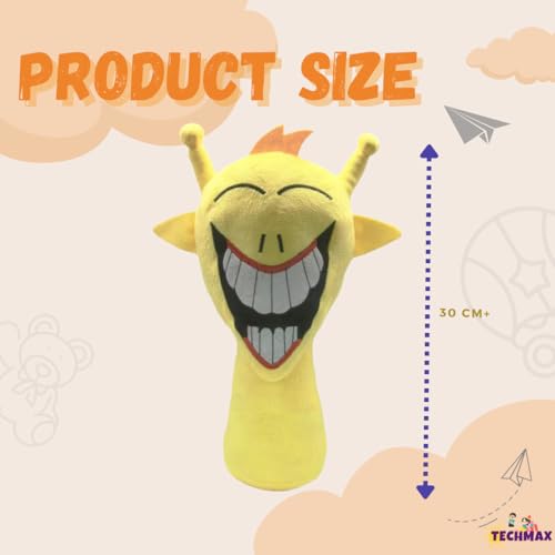 Image of Yellow Big Smile Sprunki Plush Toys