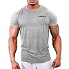 GYMTIER Gym Clothes for Men Gym T-Shirt - Bodybuilding Workout Training Top Bodybuilding Workout T Shirt Training Top MMA Men's Active Wear, Sport Grey, 4XL #1
