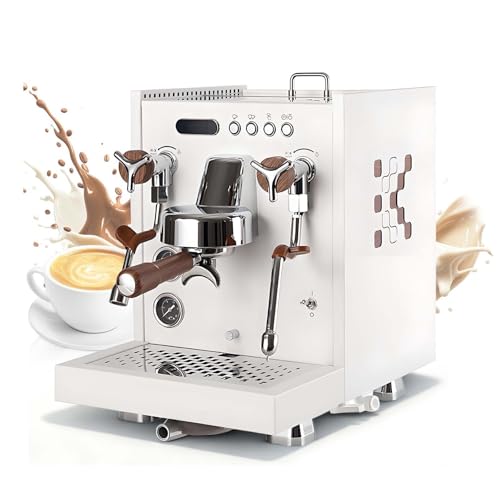 Espumador de Leche Comercial, Vaporizador Automático de Leche de Acero Inoxidable de 2850W con Control Digital de Temperatura, CREA Microespuma de Calidad Barista para Arte Latte