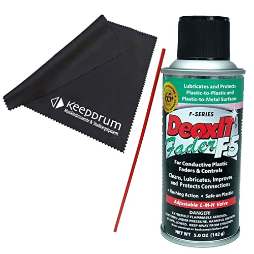 Caig DeoxIT F5S-H6 Faderlube nettoyant lubrifiant avec chiffon Keepdrum