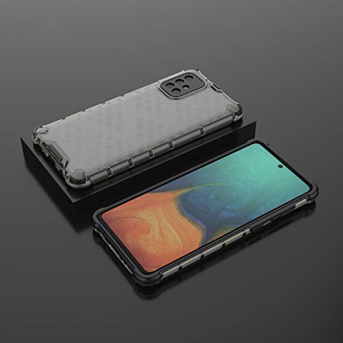 Image of Gorilion Plactic, Silicon | For Samsung Galaxy A71 | Back Case Cover Armor Shock Proof Case Cover For Samsung Galaxy A71 - Black