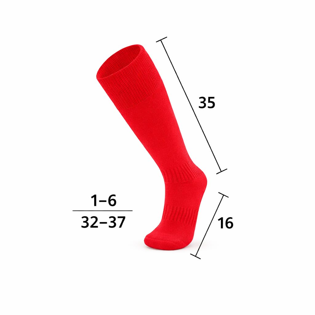 Calze alte al ginocchio bambino EU37 antiscivolo antisudore calcio hockey rugby 1STLY Fitness