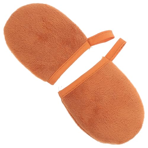 OUNONA 2 piezas Guantes Aplicador de Loción para Autobronceado y Protección Solar Herramienta de Masaje Suave para Crema Solar y Aceite Bronceador para y Usar Casa