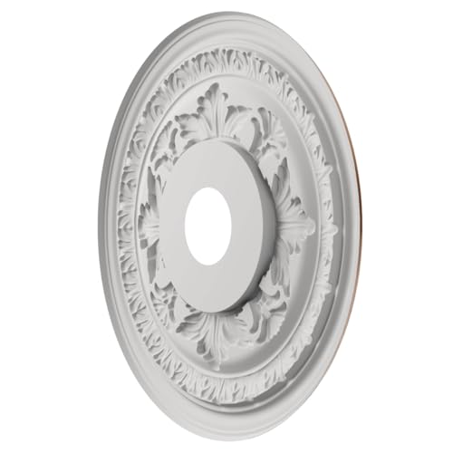 Image of 19 inchOD x 3 1 /2 inchID x 1 inchP Baltimore Thermoformed PVC Ceiling Medallion (Fits Canopies up to 7 3 /4 inch), Bright Coat Dark Bronze