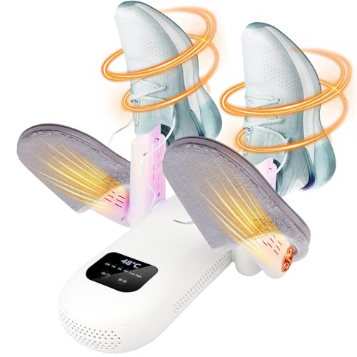 LYPPUL Secador de Zapatos EléCtrico, Secador de Guantes de Boxeo, Seca Zapato Rápido Diseño Plegable y Portátil, Secador de Zapatos Esterilizable MúLtiple, Adecuado para Zapatos, Calcetines, Guantes