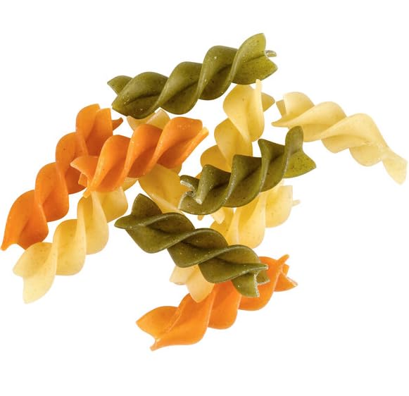 Tri-Color Rainbow Rotini Pasta 10Lb Box
