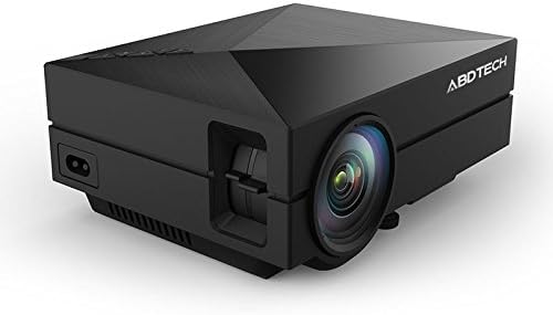 Abdtech Full Color 130" Mini LED Projector 1000 lumens Multimedia Beamer Portable Home Theatre Projectors support USB/SD/VGA/HDMI/AV Port