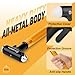 SINSEN Car Window Breaker, Seabelt Cutter, Aluminum Safety Hammer to Break Glass, 3-in-1 Emergency Kit, Fireproof All-Metal Escape Tool, Automotive Survival Accessories for Roadtrip, Gold, 1-Pack