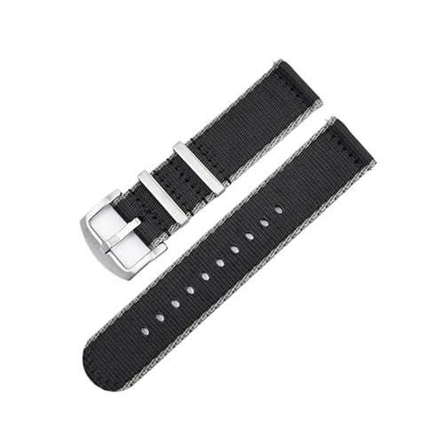 [SLFJEYTX] 1�� 18/20/22/24mm �X�g���b�v �����Y ���f�B�[�X �X�|�[�c �L�����o�X �����[�X�u���X���b�g Galaxy Watch 6 5 4 GT 3 2 Pro�o���h�p(Black grey line,22mm)